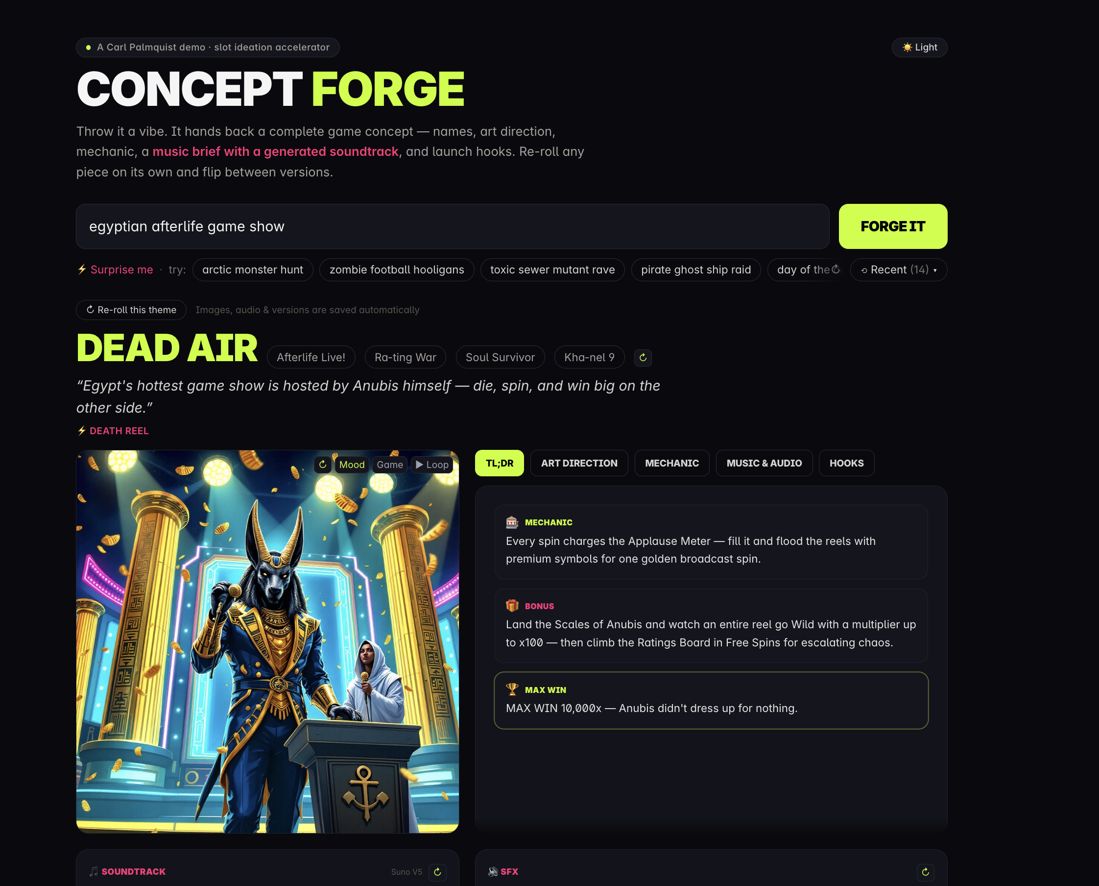 Concept Forge demo